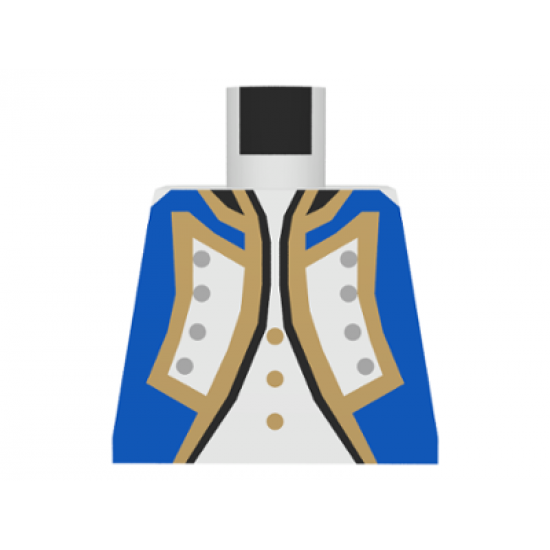 Torso Pirate Imperial Soldier Officer Pattern (Blue)
