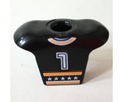 Minifigure, Body Wear Hockey Body Armor with NHL Logo and White Number 7 Pattern