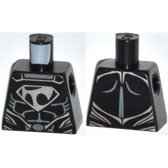 Torso Shirt with Muscles, Tor-An Silver Chest Emblem and Oval Belt Buckle Pattern