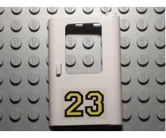 Door 1 x 4 x 5 Train Right with Yellow '23' Pattern (Sticker) - Set 5550