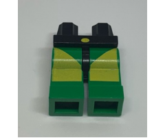 Hips and Green Legs with Yellow Rectangle and Triangle Pattern