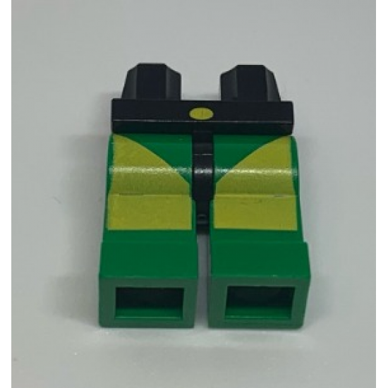 Hips and Green Legs with Yellow Rectangle and Triangle Pattern