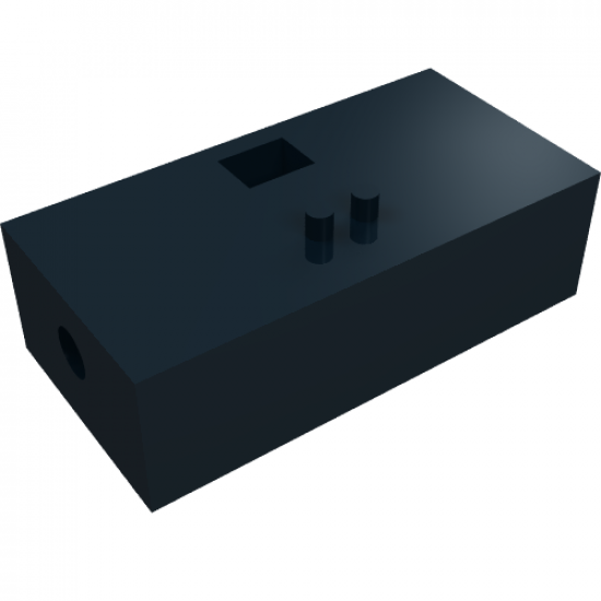 Brick, Modified 2 x 4 with Wheels Holder for Car Steering Gear Axle