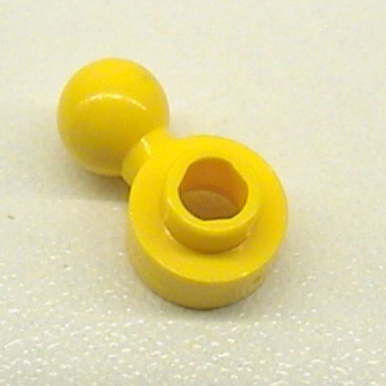 Plate, Round 1 x 1 with Tow Ball with Hexagon Shaped Hole (Maxifigure Hand)