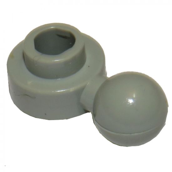 Plate, Round 1 x 1 with Tow Ball with Hexagon Shaped Hole (Maxifigure Hand)