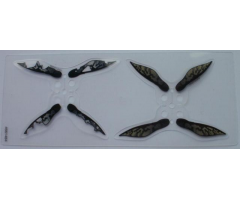 Plastic Wings Double with SW Geonosian Pattern, Sheet of 2, Different Double Wings
