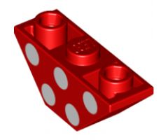 Slope, Inverted 45 3 x 1 Double with White Polka Dots Pattern