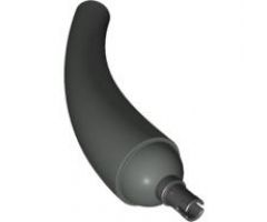 Animal, Body Part Dinosaur Tail / Neck Base Section with Black Technic Pin