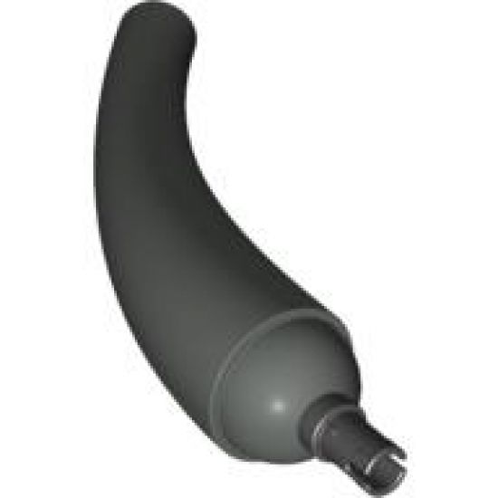 Animal, Body Part Dinosaur Tail / Neck Base Section with Black Technic Pin