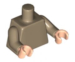 Torso Plain / Dark Tan Arms / Light Nougat Hands