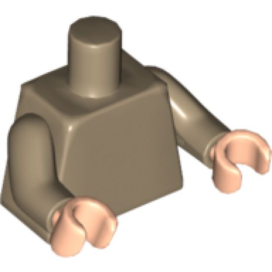 Torso Plain / Dark Tan Arms / Light Nougat Hands