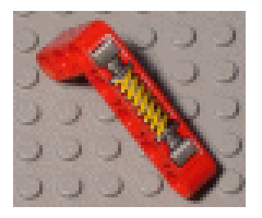 Technic, Liftarm 3 x 5 L-Shape Thick with Shock Absorber Pattern (Sticker) - Set 8241