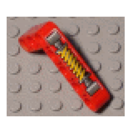 Technic, Liftarm 3 x 5 L-Shape Thick with Shock Absorber Pattern (Sticker) - Set 8241