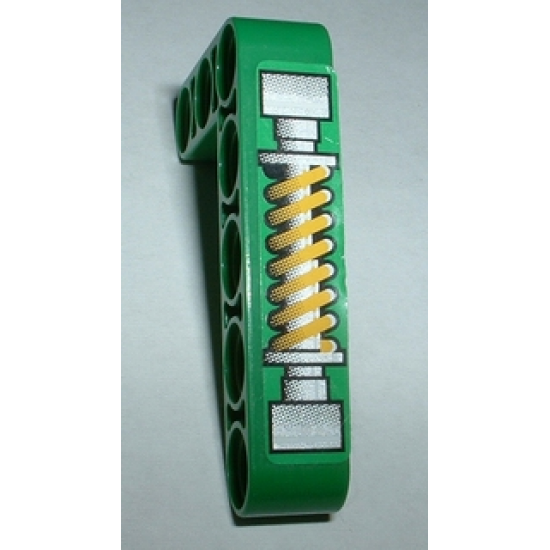 Technic, Liftarm 3 x 5 L-Shape Thick with Shock Absorber Pattern (Sticker) - Set 8241