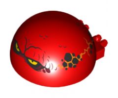 Windscreen 6 x 6 x 3 Canopy Half Sphere with Dual 2 Fingers and Globlin with Squinting Yellow Eyes Pattern