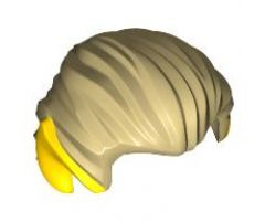 Minifigure, Hair Swept Back with Pointed Yellow (Elf) Ears Pattern