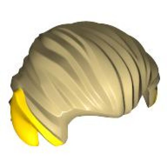 Minifigure, Hair Swept Back with Pointed Yellow (Elf) Ears Pattern