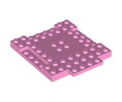 Brick, Modified 8 x 8 x 2/3 with 1 x 4 Indentations and 1 x 4 Plate