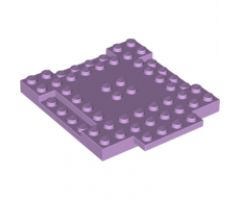Brick, Modified 8 x 8 x 2/3 with 1 x 4 Indentations and 1 x 4 Plate