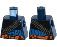 Torso Batman Bandolier and Orange Belt with Pouches Pattern