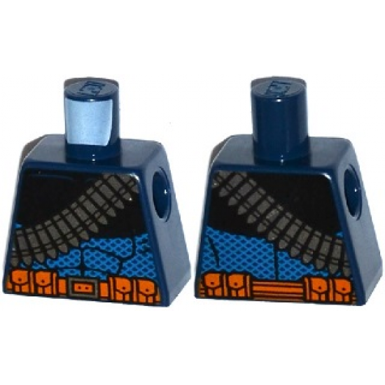 Torso Batman Bandolier and Orange Belt with Pouches Pattern