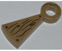 Stairs Spiral Step with Wood Grain, 2 Knots and 3 Screws Pattern (Sticker) - Set 79103
