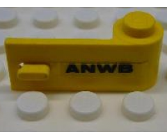 Door 1 x 3 x 1 Right with 'ANWB' Pattern (Sticker) - Set 1590-2