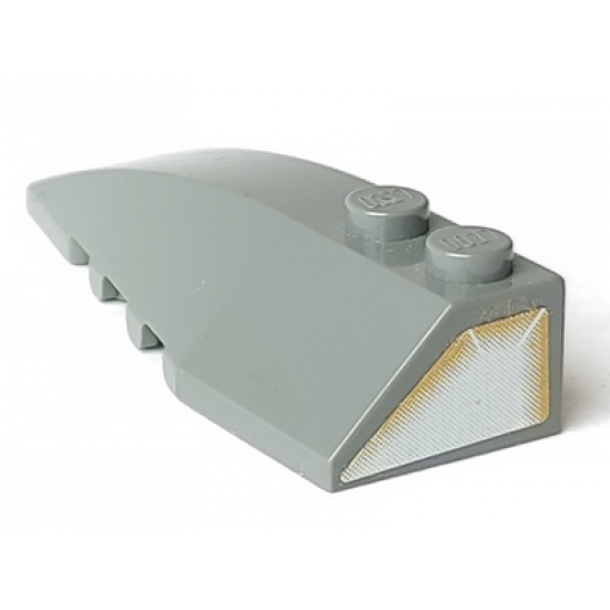 Wedge 6 x 2 Left with Engine Exhaust Pattern on end (Sticker) - Set 7673