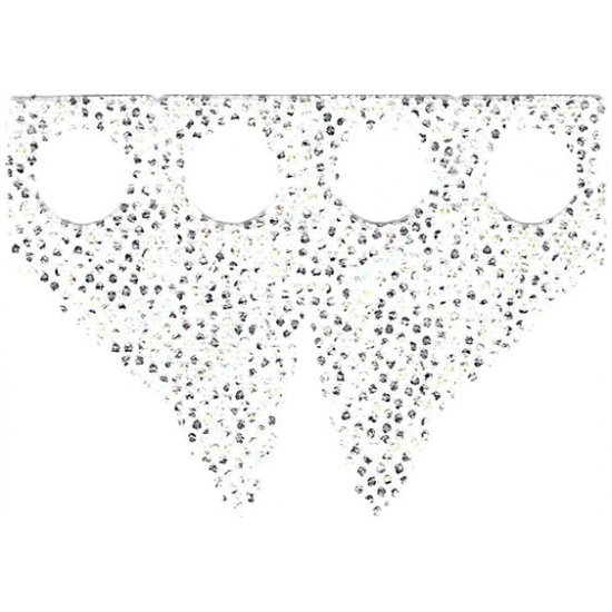 Minifigure, Body Wear Tuxedo Tails Cloth with Silver Speckles Pattern