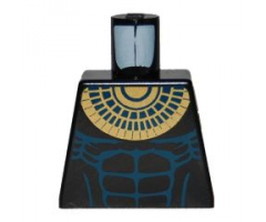 Torso Pharaoh's Quest Bare Chest with Muscles Outline and Gold Necklace Pattern (Anubis Warrior)