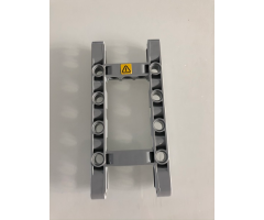 Technic, Liftarm 5 x 11 Open Center Frame Thick with Warning Sign Pattern (Sticker) - Set 42097