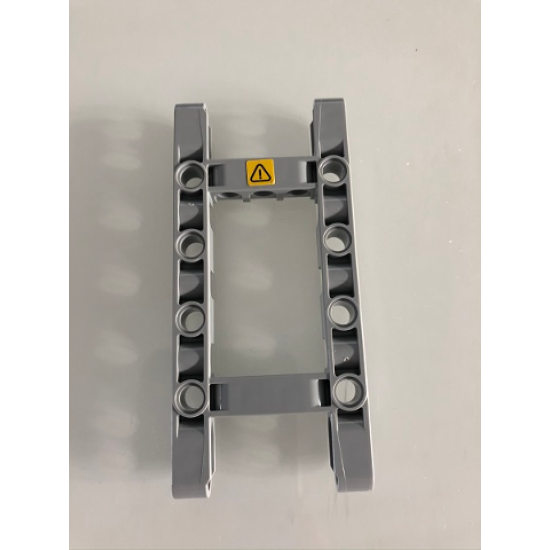 Technic, Liftarm 5 x 11 Open Center Frame Thick with Warning Sign Pattern (Sticker) - Set 42097