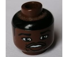 Minifigure, Head NBA Jalen Rose Pattern - Blocked Open Stud