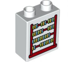 Duplo, Brick 1 x 2 x 2 with Abacus Pattern