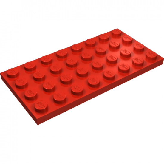 Plate 4 x 8 with Waffle Bottom