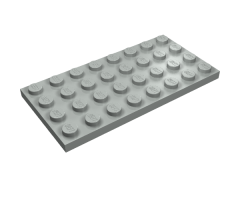 Plate 4 x 8 with Waffle Bottom