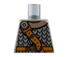Torso Viking Scale Mail and Diagonal Leather Belt Pattern