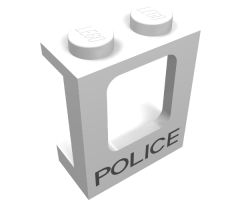 Window 1 x 2 x 2 Plane with 'POLICE' Pattern