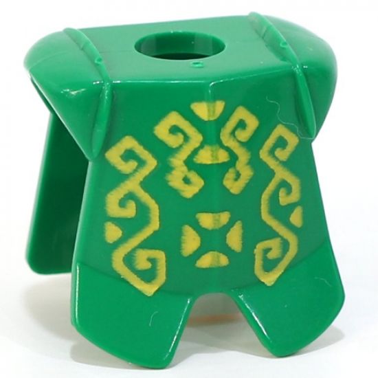 Minifigure, Body Wear Armor Breastplate with Leg Protection, Rascus Geometric Pattern