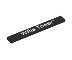 Tile 1 x 8 with 'Willis Tower' Pattern