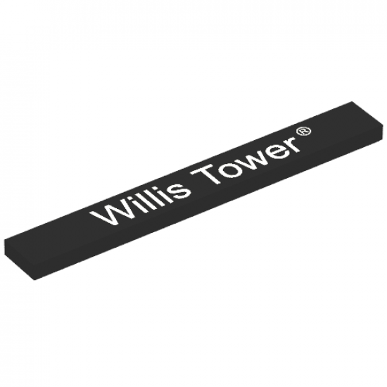 Tile 1 x 8 with 'Willis Tower' Pattern
