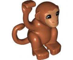 Duplo, Animal Monkey, Curled Tail Turned to Side