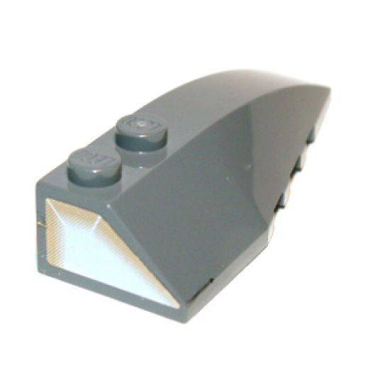 Wedge 6 x 2 Right with Engine Exhaust Pattern on end (Sticker) - Set 7673