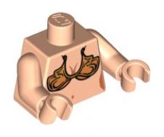 Torso SW Princess Leia Slave Pattern / Light Nougat Arms / Light Nougat Hands