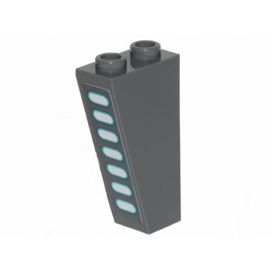 Slope, Inverted 75 2 x 1 x 3 with SW Darth Vader's Castle Wall Light Pattern (Sticker) - Set 75251