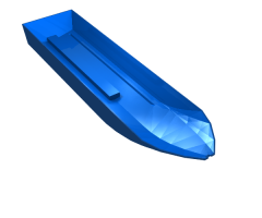 Boat Hull Unitary 51 x 12 x 6, Base