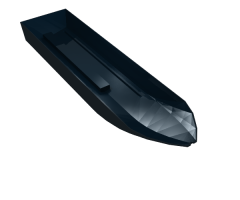 Boat Hull Unitary 51 x 12 x 6, Base