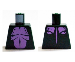 Torso Medium Lavender Bare Chest, Stomach and Upper Back Pattern (Swamp Monster)