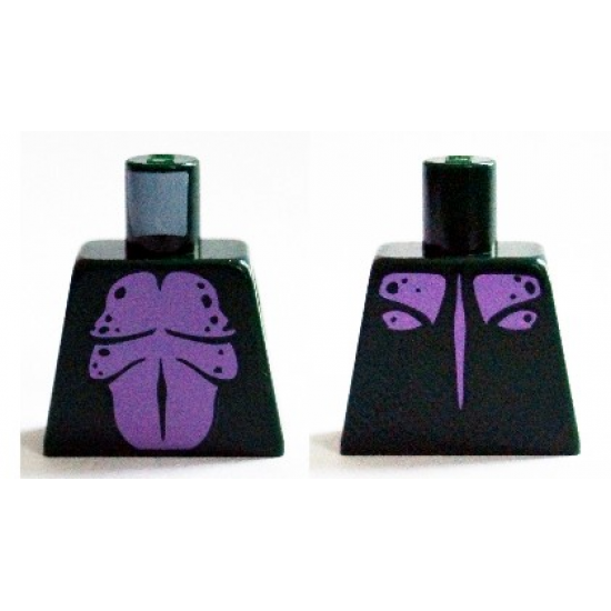 Torso Medium Lavender Bare Chest, Stomach and Upper Back Pattern (Swamp Monster)