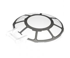Dish 6 x 6 Inverted - No Studs with Bar Handle with SW Millennium Falcon Cannon Window Pattern
